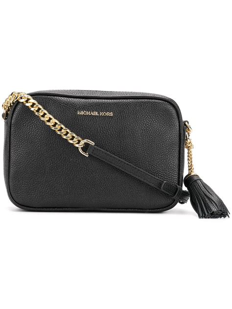 michael kors ginny crossbody bag black|michael kors ginny bag.